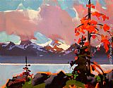 Michael O'Toole The Tumble of Light, Howe Sound painting